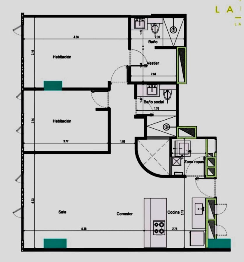 Apartamento Lauret En Laureles Medellín Dış mekan fotoğraf